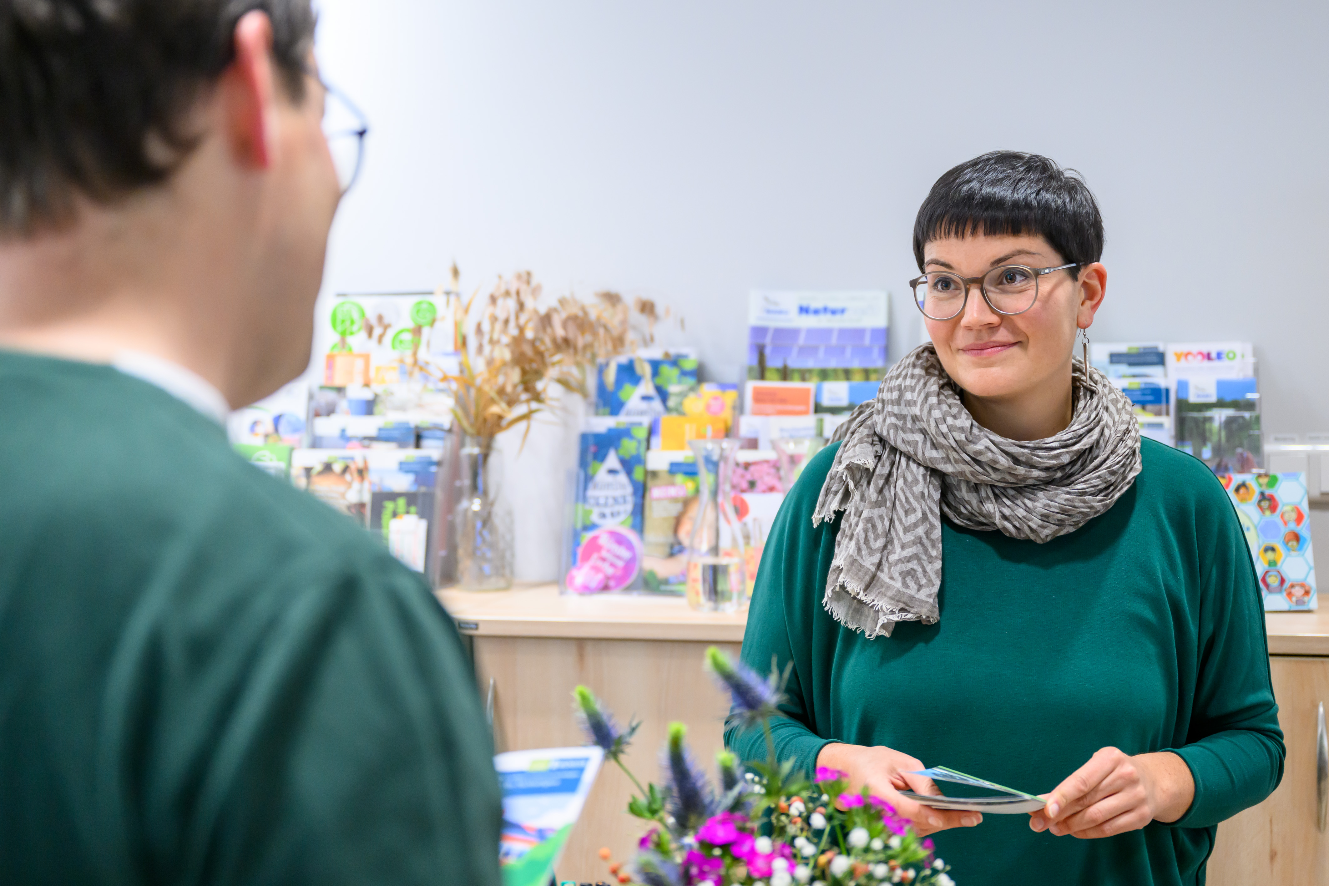 Beratungssituation im Haus der Nachhaltigkeit