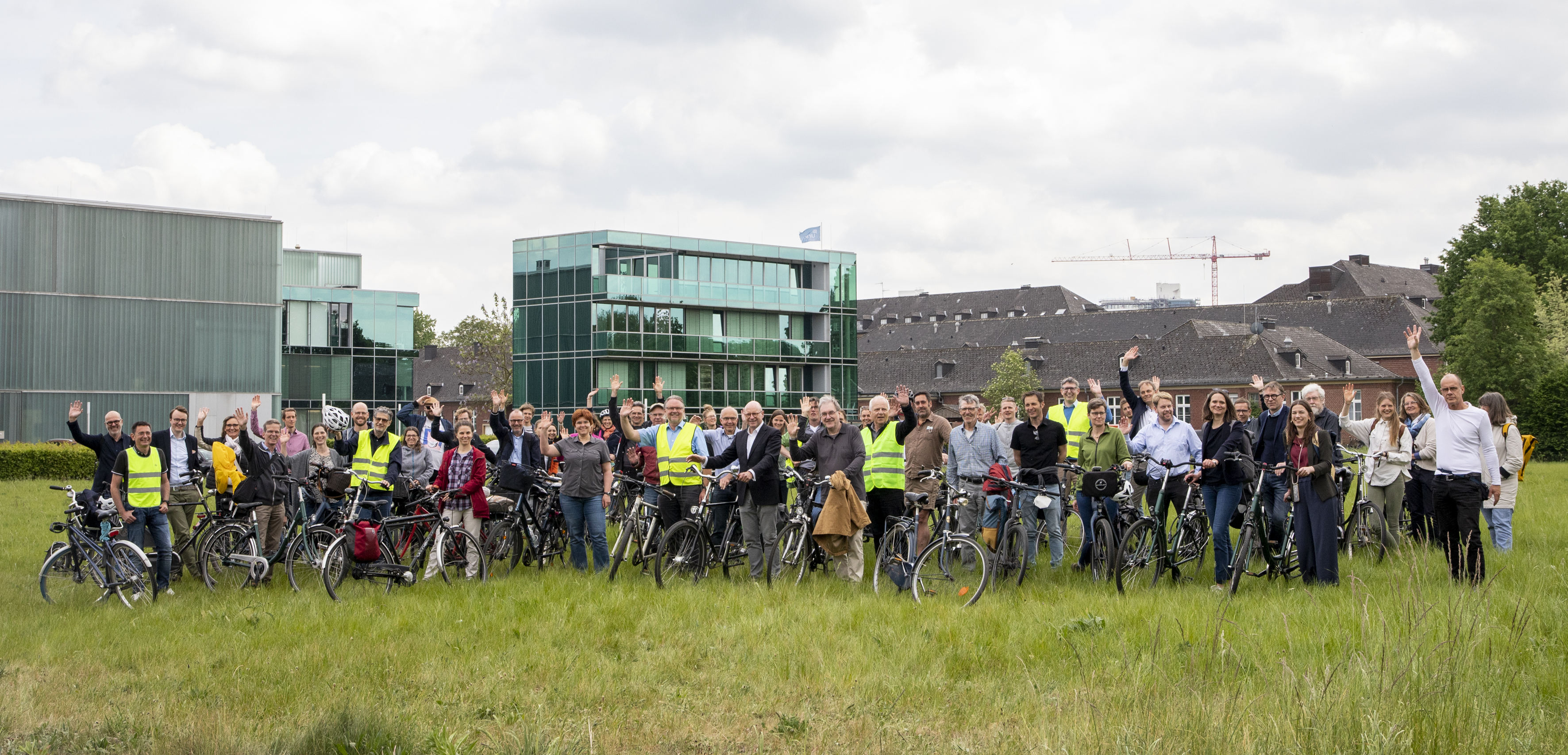 Teilnehmende der Fahrradtour