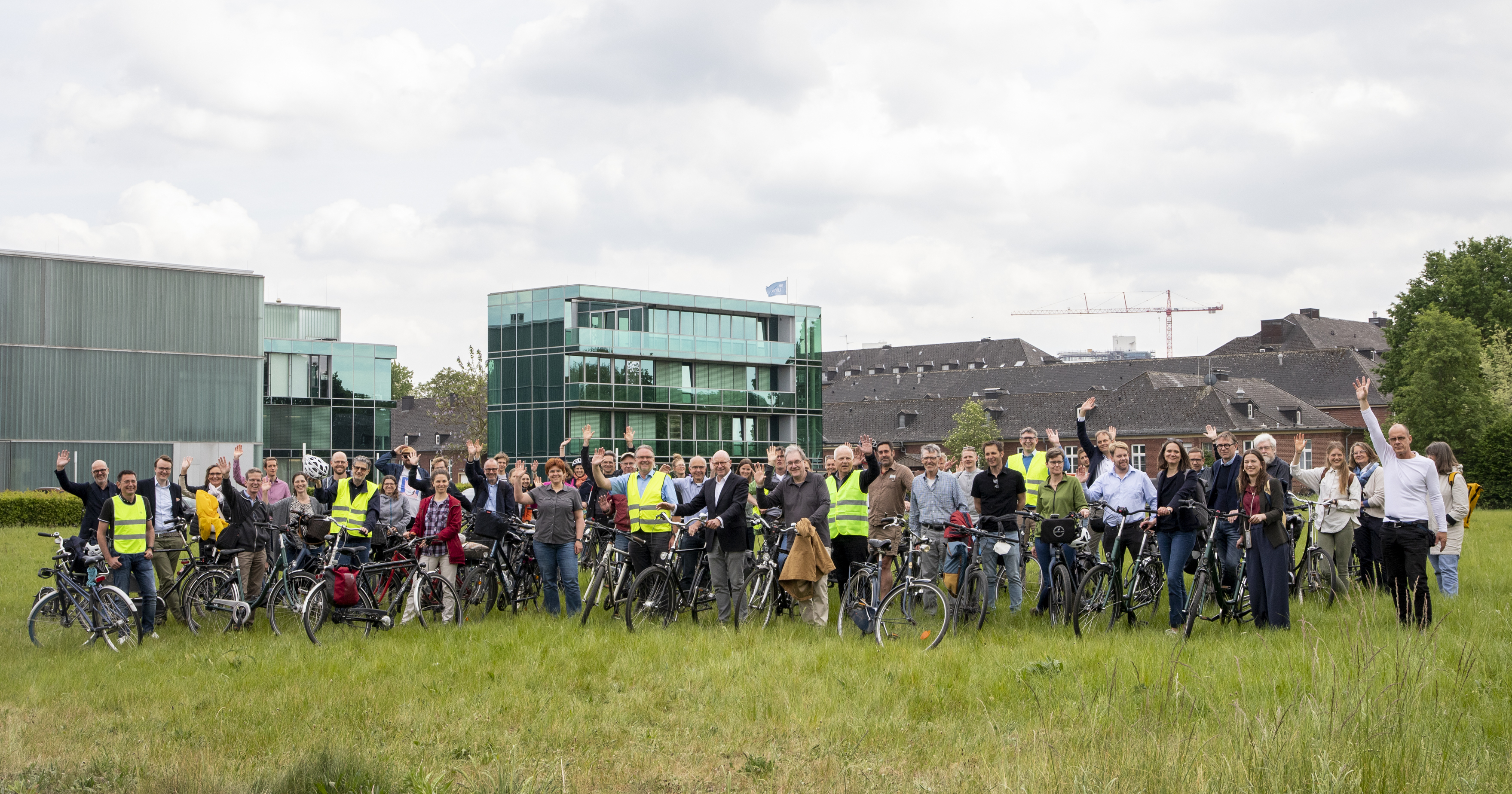 Teilnehmende der Fahrradtour