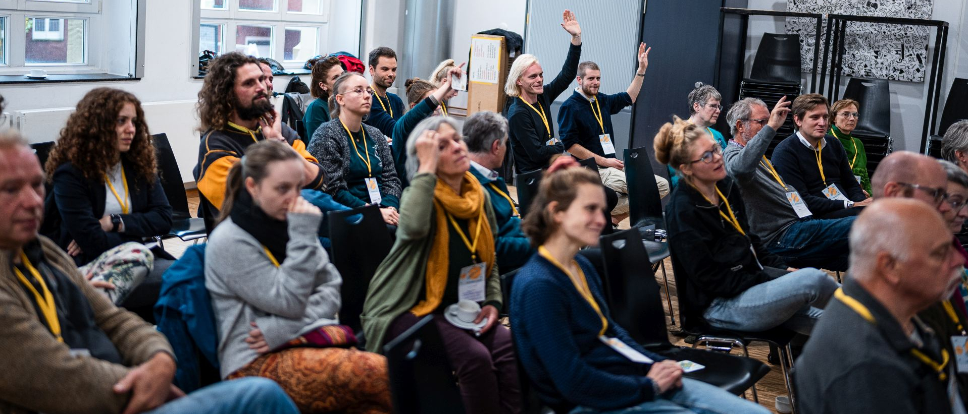 Pitch der Sessions durch die Teilnehmenden beim KlimaBarCamp