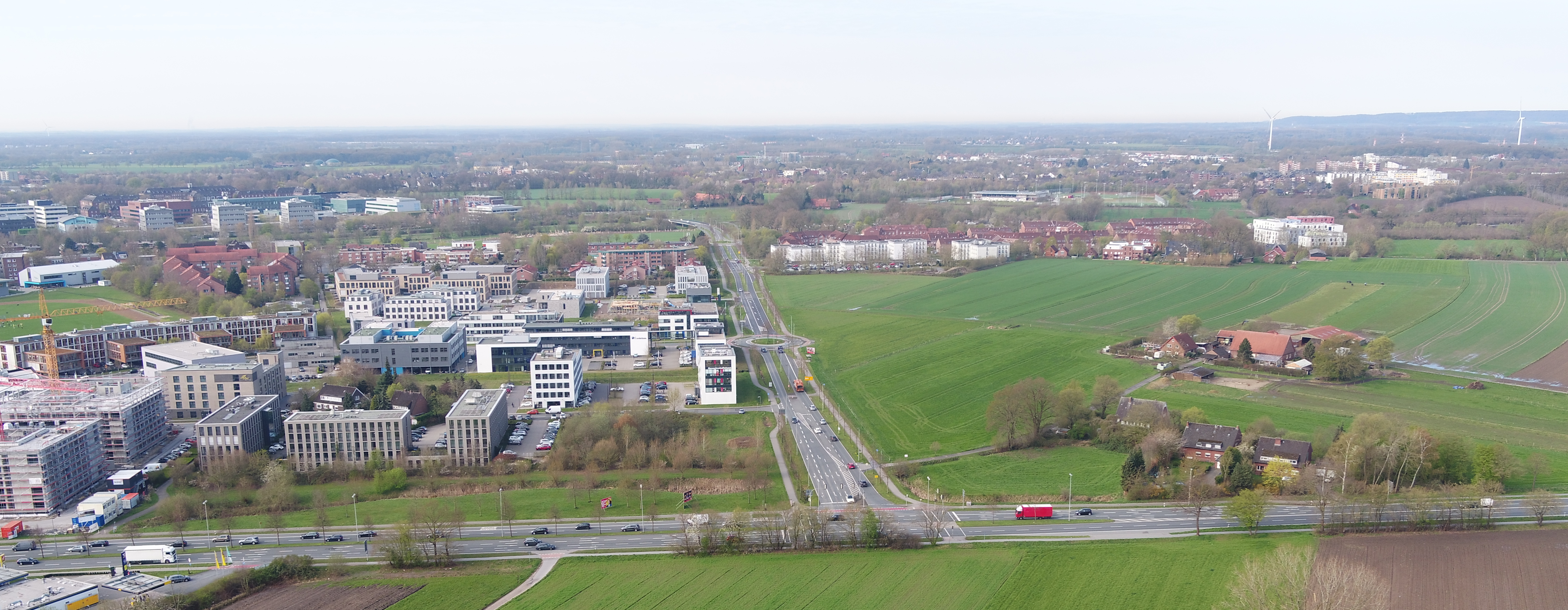 Schrägluftaufnahme im Bereich Steinfurter Straße