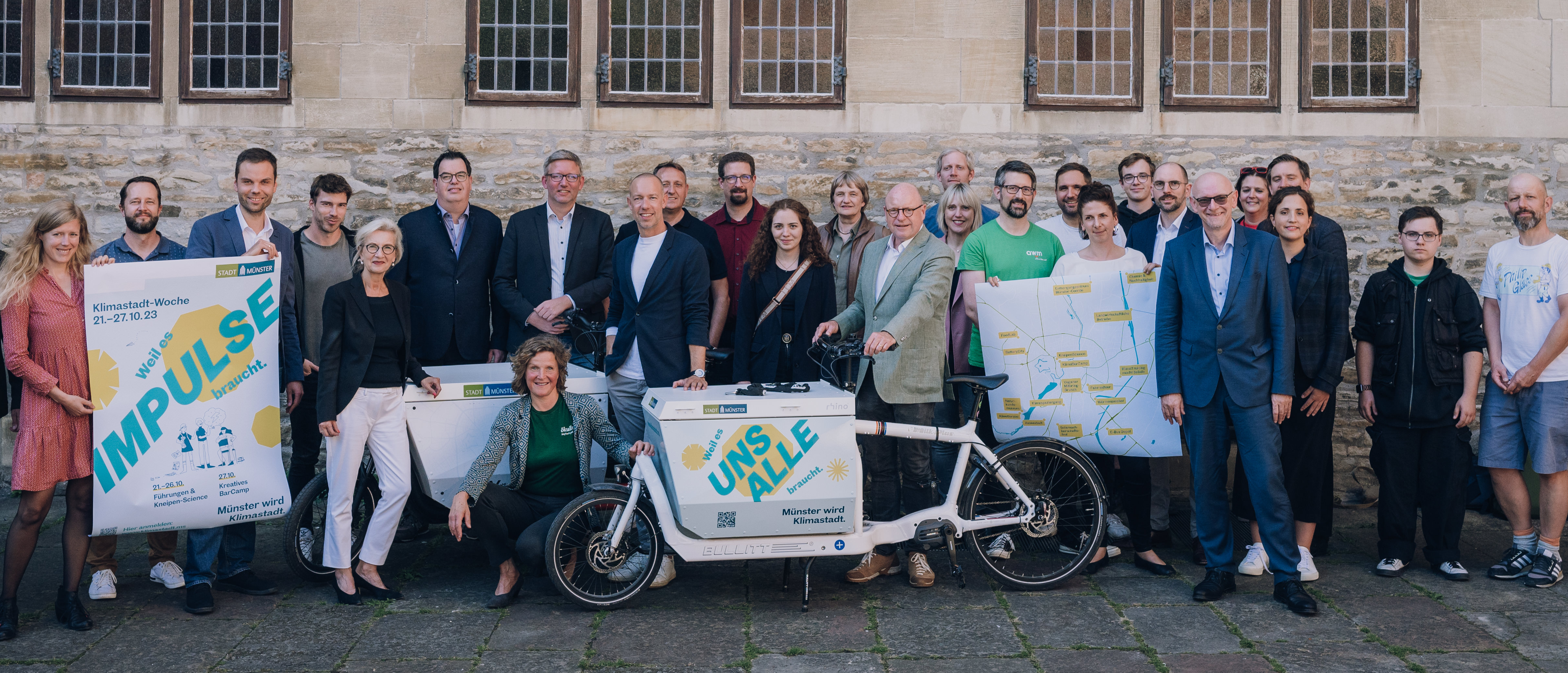 Gruppenbild anlässlich der Klimastadt-Woche