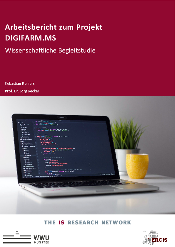 Titelblatt des Berichts über die Pilotphase der DIGIFARM.MS