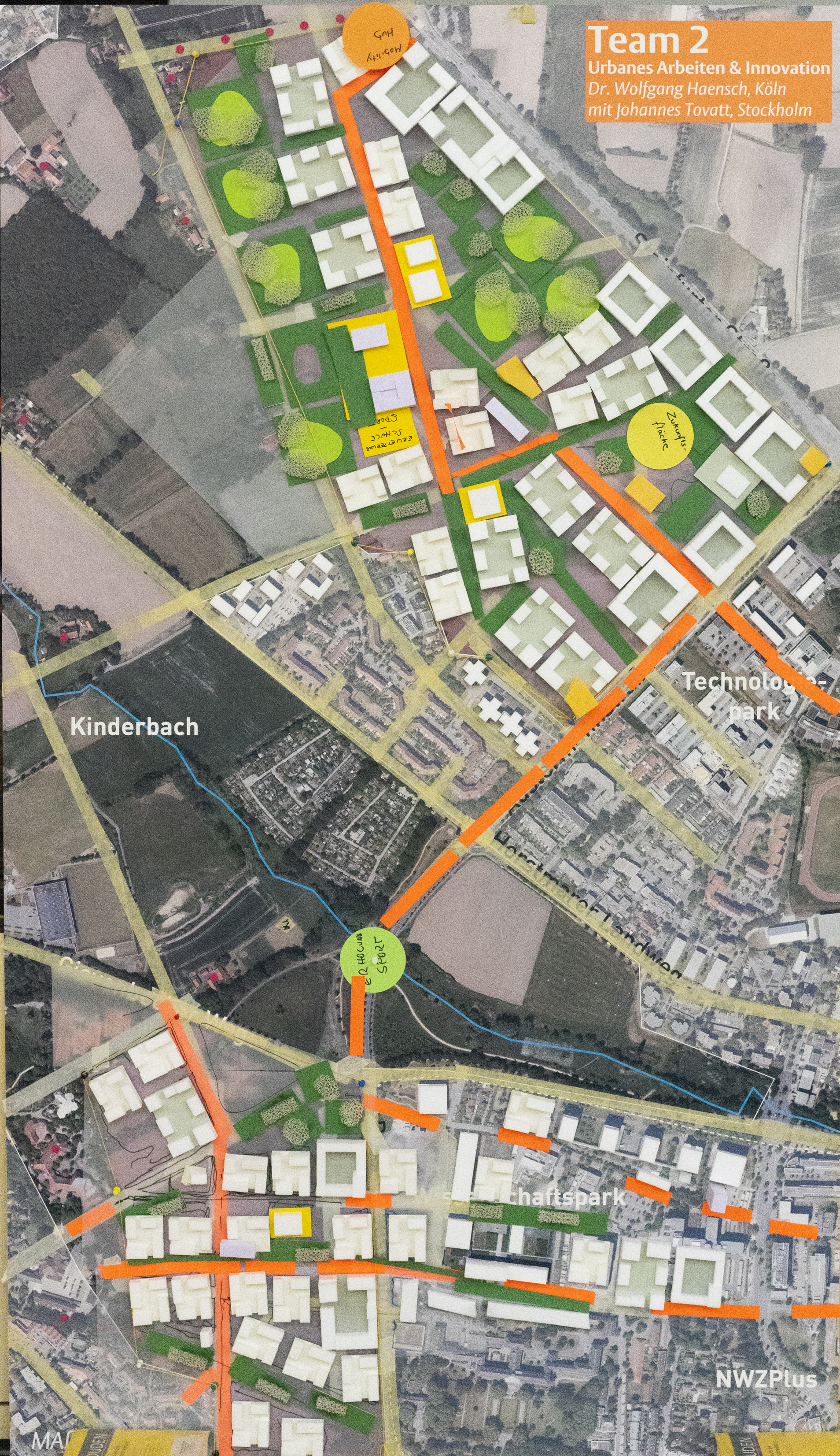 Strukturmodell des Teams 2 Urbanes Arbeiten & Innovation