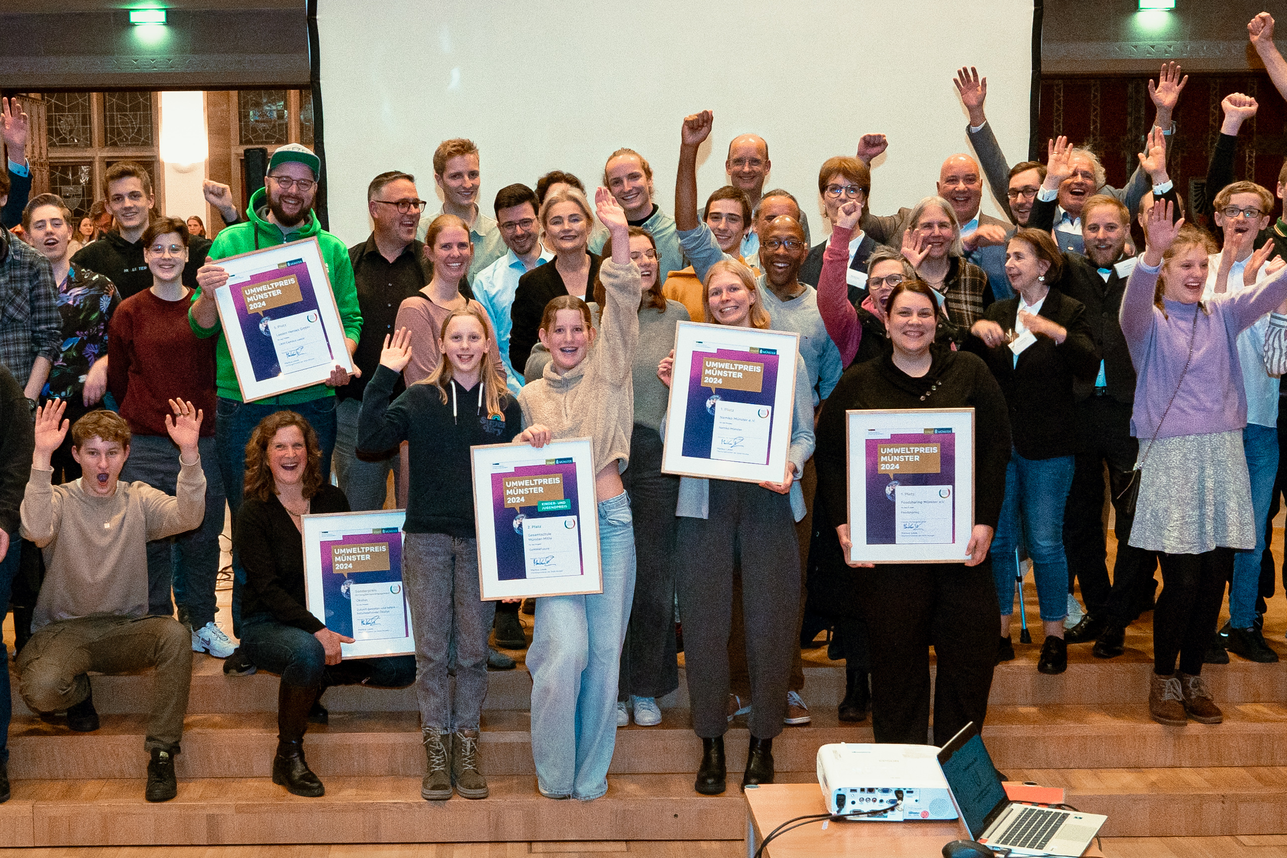 Gewinnerinnen und Gewinner beim Umweltpreis 2024