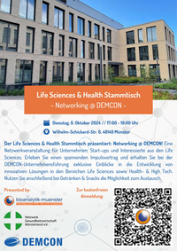 Poster Life Science Helath Stammtisch