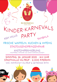 Kinderkarneval in der Stadthalle Hiltrup am 26. Januar 2025, 14:11 Uhr