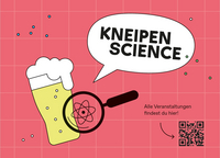 KneipenScience Postkarte mit Bierglass und Luppe