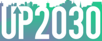 Das Logo zeigt den Schriftzug "UP2030"