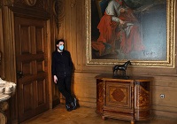 Regisseur Pablo Larrain bei Dreharbeiten zum Film "Spencer" in Schloss Nordkirchen, Foto: Frédéric Batier