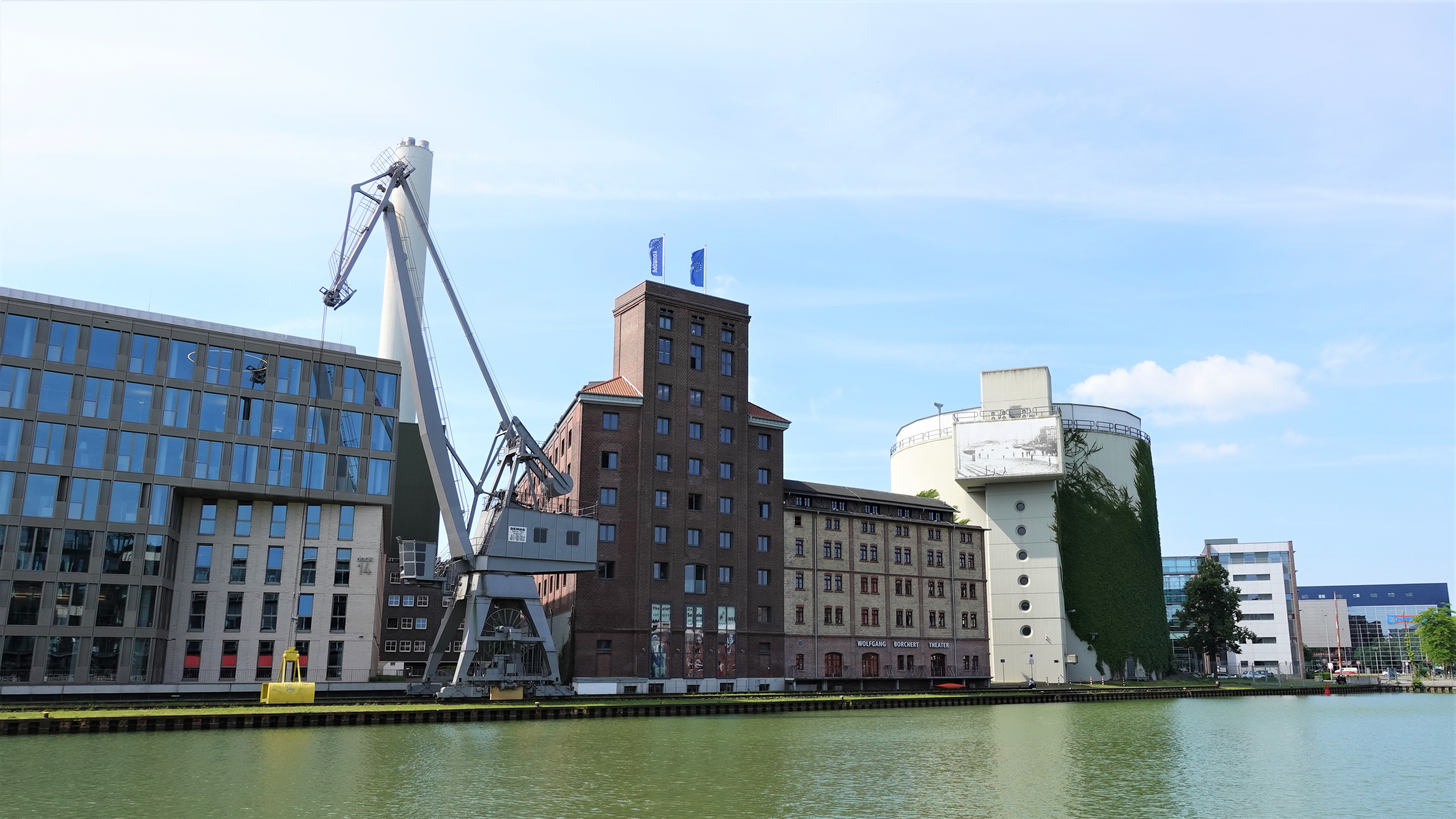 Ansicht Hafen Münster Gebäude Südseite