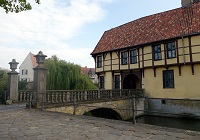 Schloss Steinfurt in Burgsteinfurt - Eingang durch die Vorburg