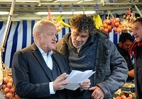 Dreharbeiten für neue Wilsberg-Folgen - Ermittlungen auf dem Markt