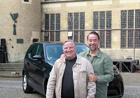 Die Schauspieler Axel Prahl und Jan Josef Liefers -  Foto: Stadt Münster/Amt für Kommunikation.