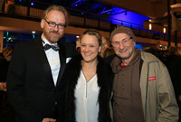 Feierten mit dem Wilsberg-Team: Adam Riese, Lisa Feller und Titus Dittmann