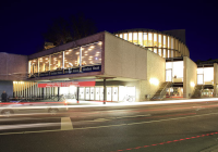 Theater Münster bei Nacht