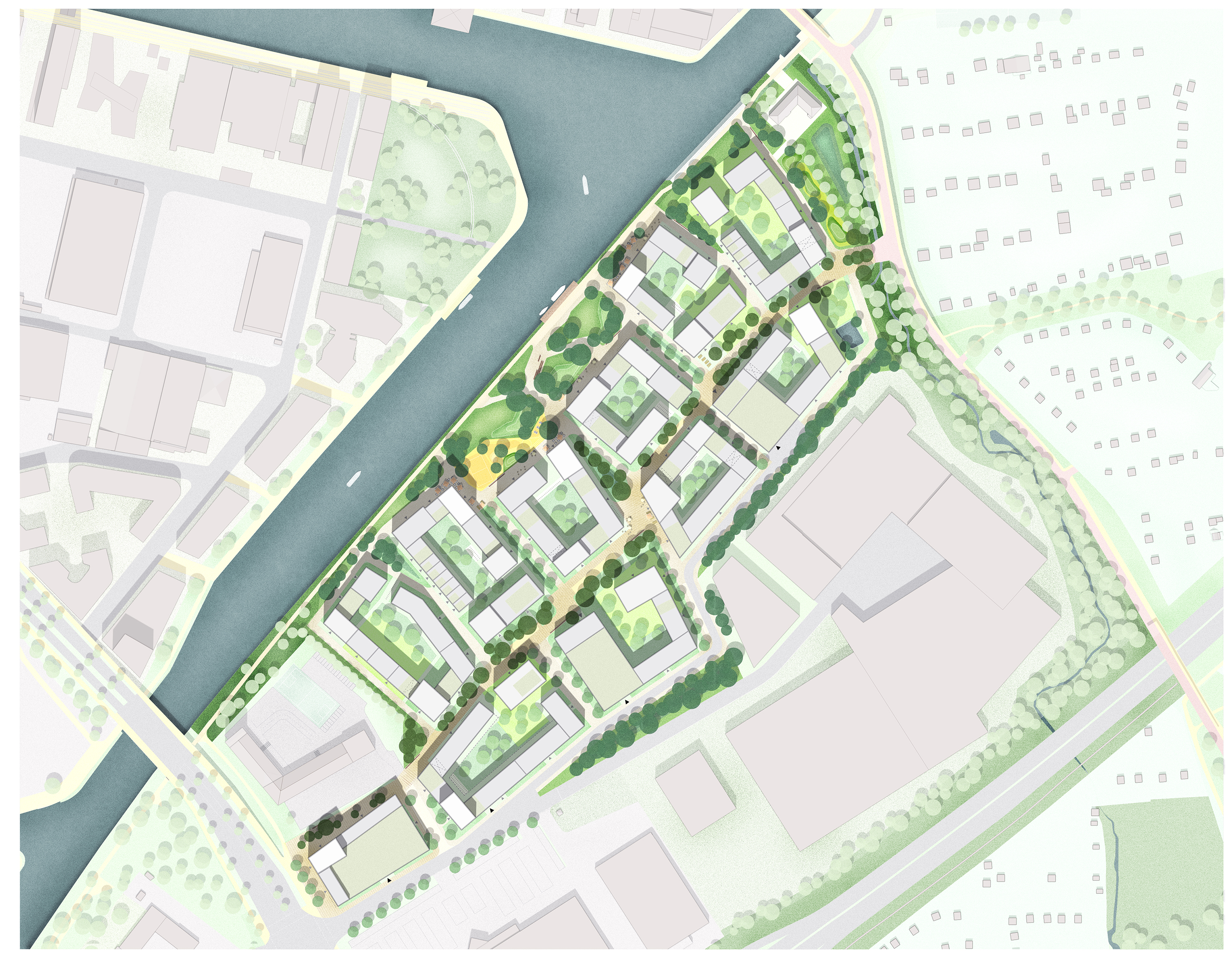 Der Lageplan gibt einen Überblick über das geplante Quartier an der Theodor-Scheiwe-Straße