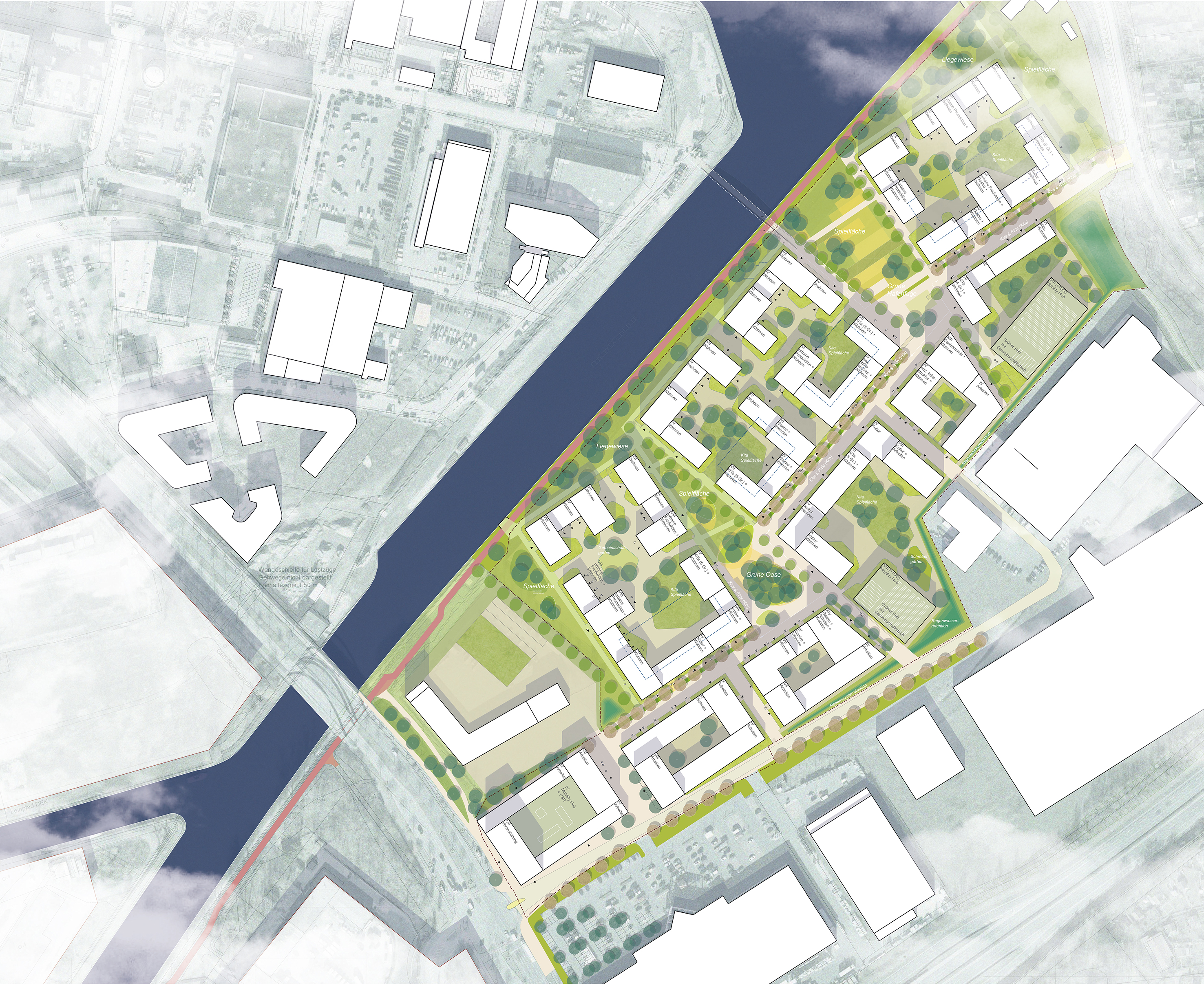 Lageplan des Quartiers an der Theodor-Scheiwe-Straße