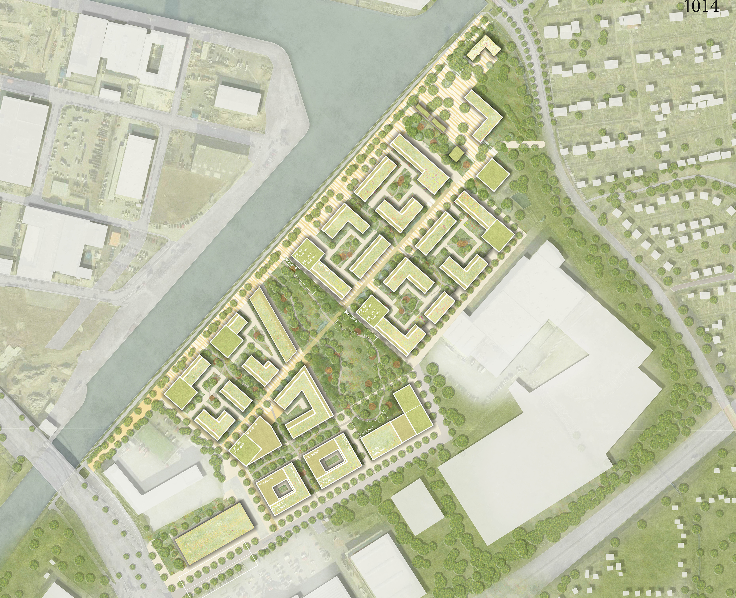 Lageplan des Quartiers an der Theodor-Scheiwe-Straße