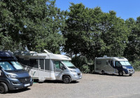 Caravan site at the Allwetterzoo