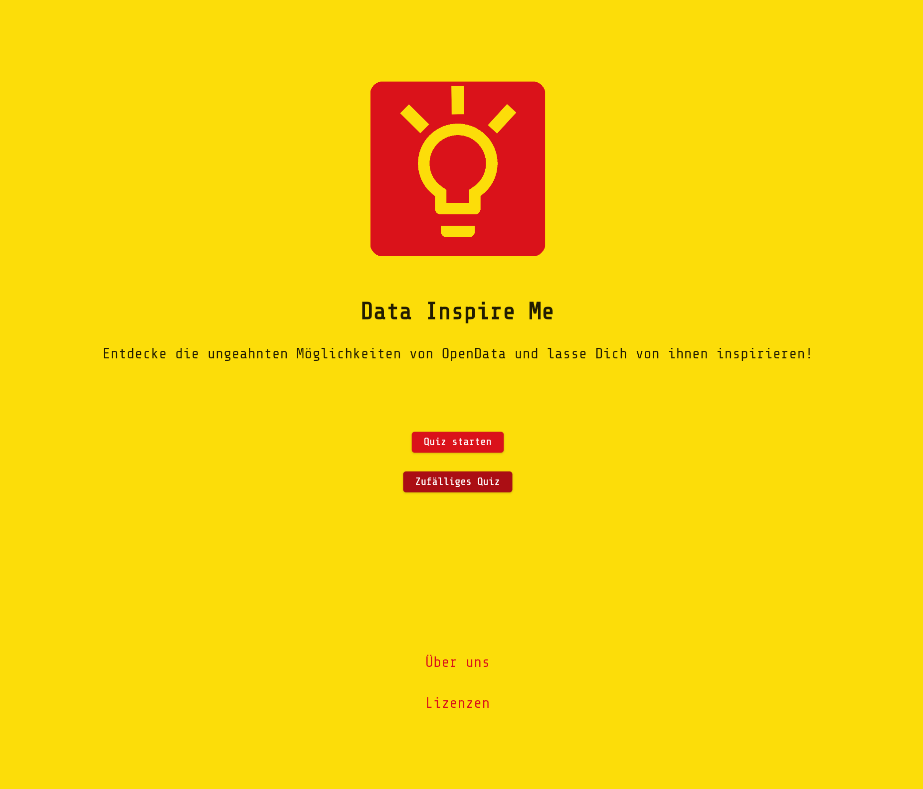 Screenshot "Data Inspire Me"