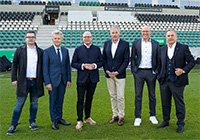 Gruppenfoto im Preußen-Stadion